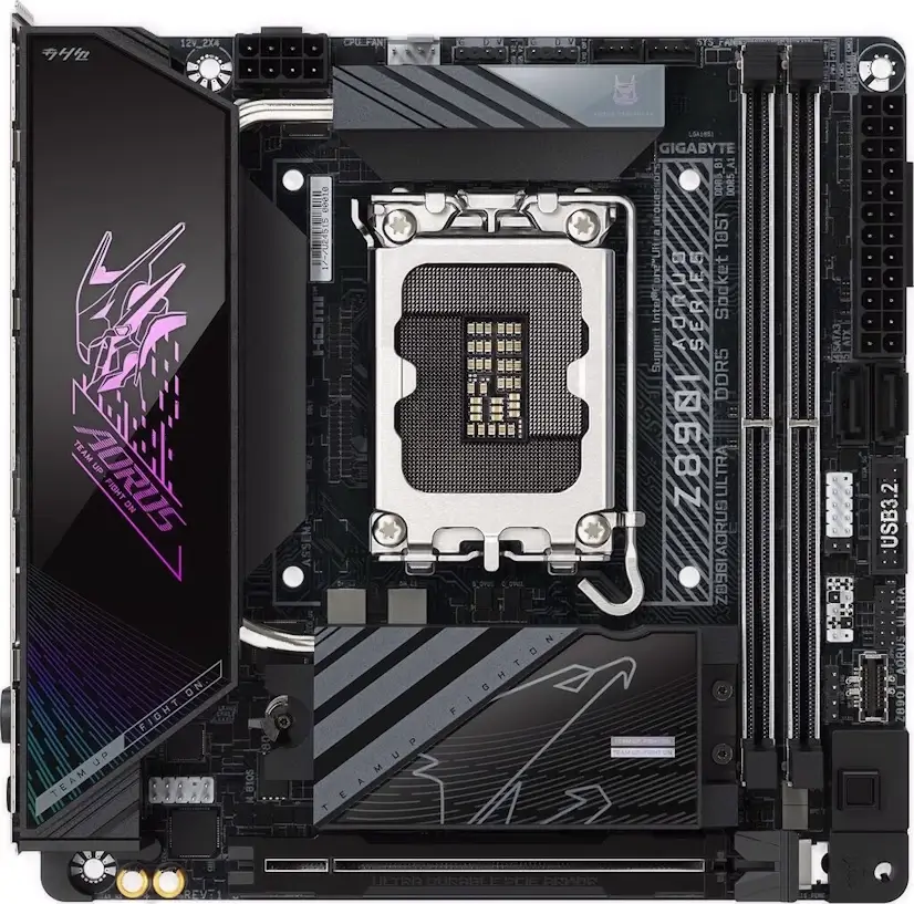 Montaje Placa Base GIGABYTE Z890I AORUS ULTRA Gaming PC Cinco Villas Montaje Placa Base GIGABYTE Z890I AORUS ULTRA Gaming PC Cinco Villas